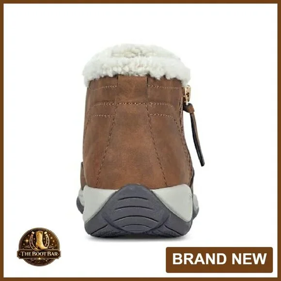 Water-Resistant Hiking Booties with Faux Wool Trim, Zipper Closure - Picture 8 of 8